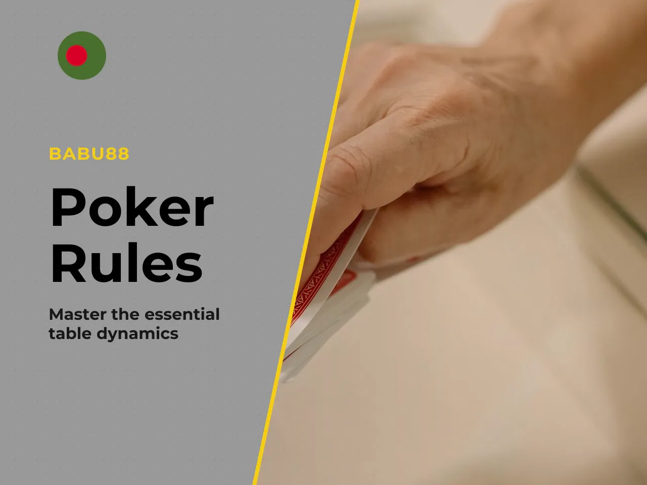 Who Does What at the Table. At the table the dealer manages card distribution and the pot, while participants make financial decisions. In the online environment the dealer's duties are automated, yet