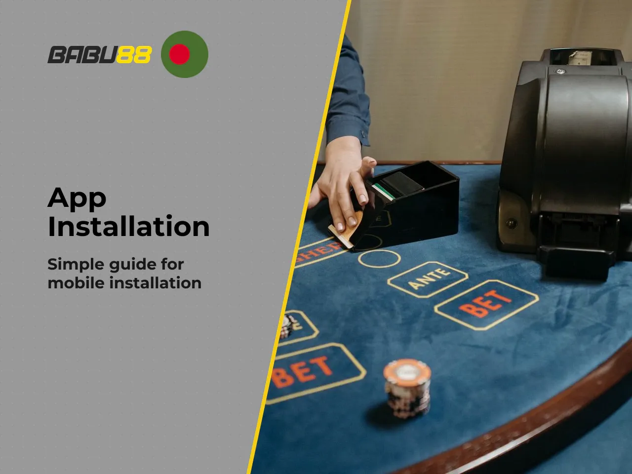 How to Install the APK on an Android Device. Installing the babu88 apk on your android device requires granting a one-time permission for apps from outside the Play Store: 1. **Open your device Settin