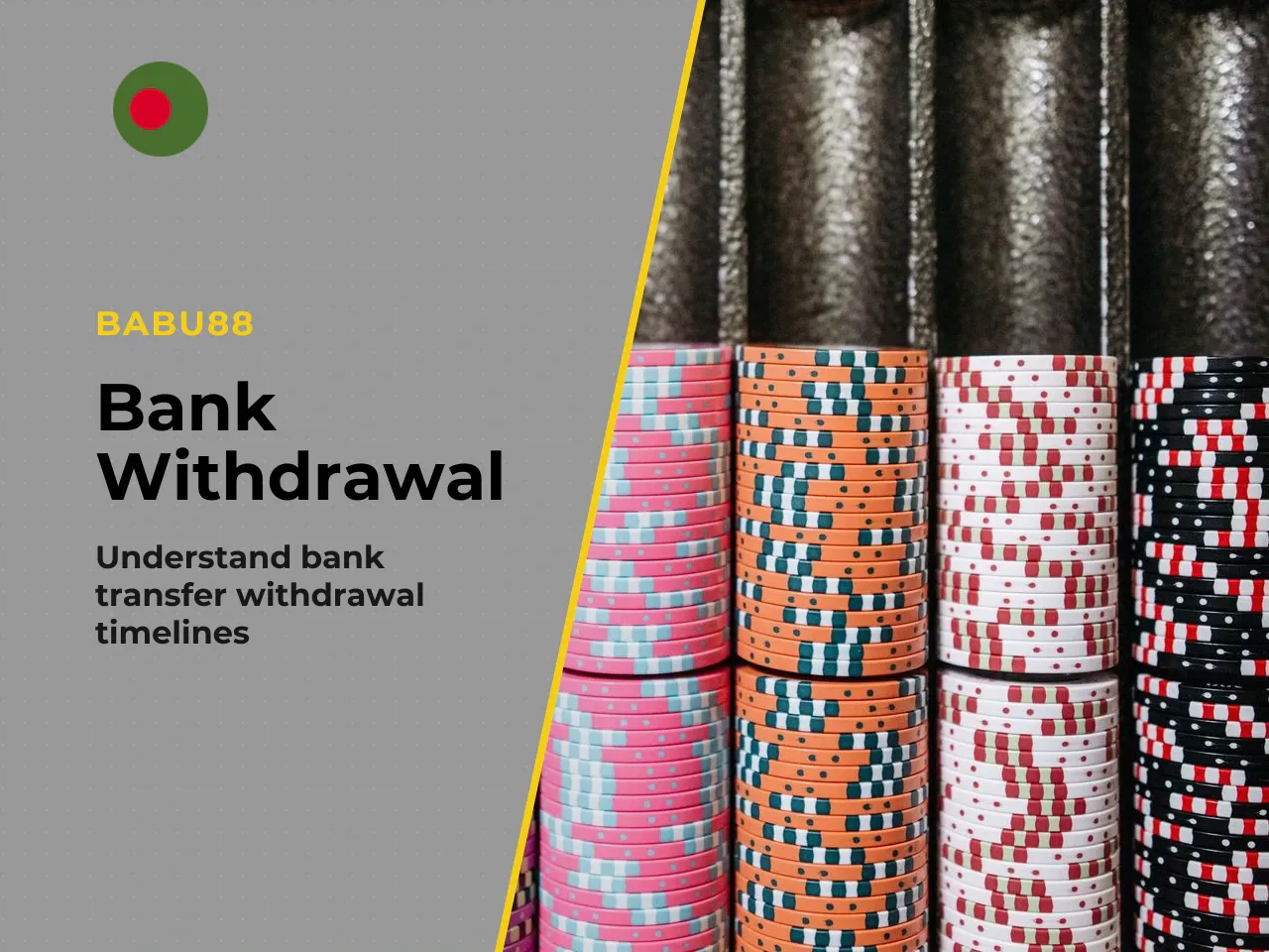 Bank Transfer Withdrawals and When They Take Longer. Beyond local MFS, Babu88 may support traditional bank transfers for higher-value payouts. Bank transfers typically require one to five business day