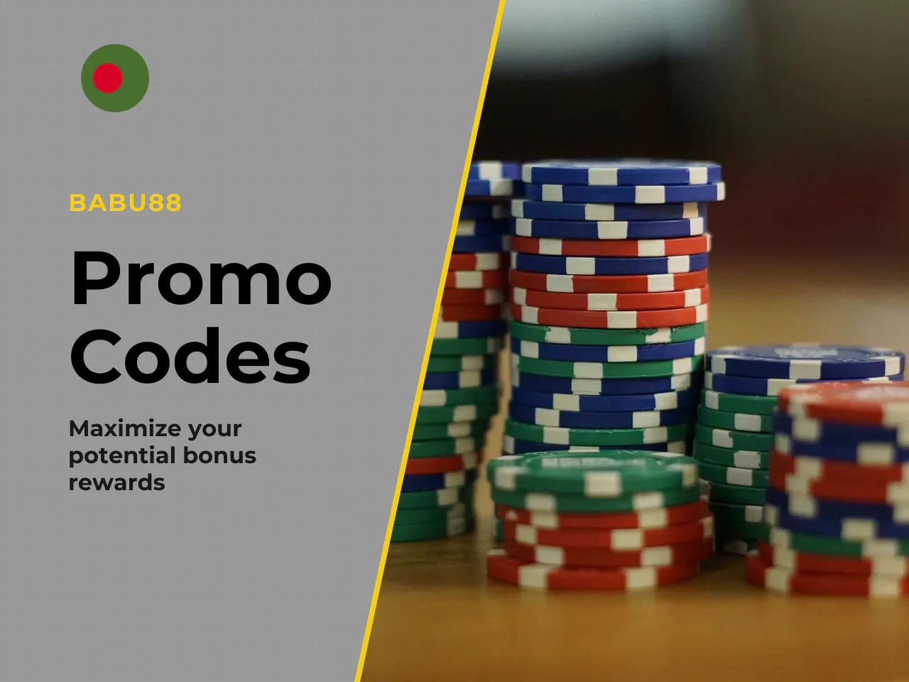 When to Use a Promo Code or Bonus Code. Use a babu88 promo code or babu88 bonus code exclusively at registration or before activating new welcome bonus / deposit bonus programmes. These codes determin