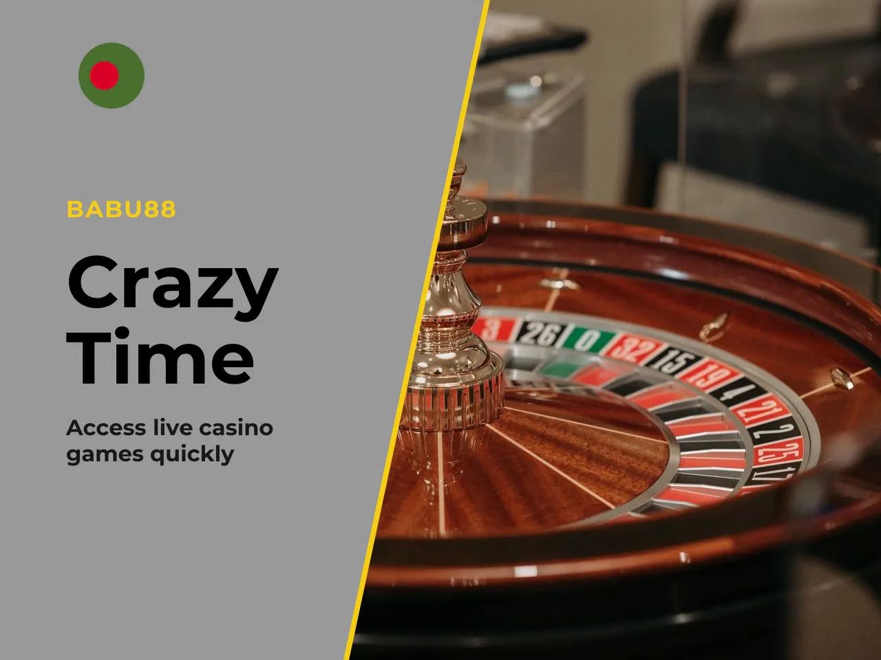 What to Do If You Need Quick Access to Crazy Time After Login. If your goal is crazy time login babu88, after successful authorisation you need to immediately open the "Live Casino" category (or the e