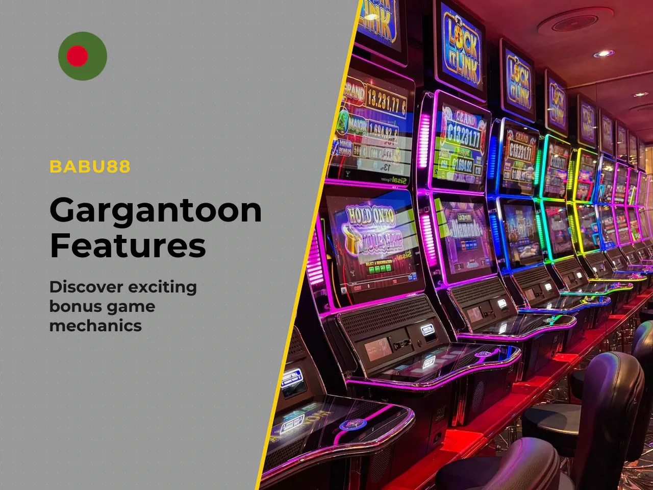 Instability and Gargantoon Features. **Instability Feature (Safety-Net Wilds)** On any **non-winning spin**, the Instability feature may randomly activate. When it triggers, the Gargantoon character d