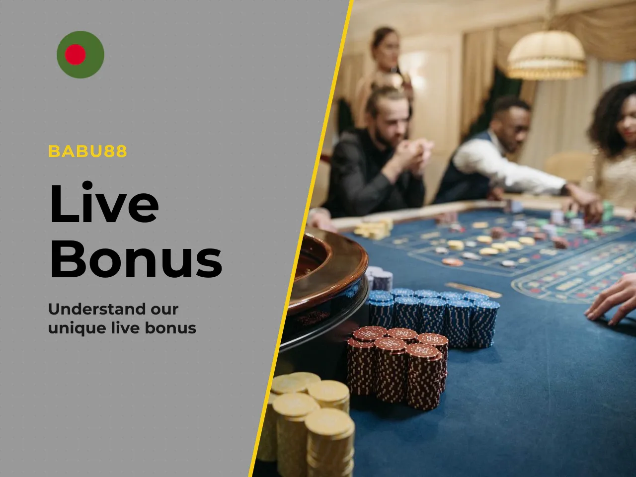 How the Live Casino Welcome Bonus Differs from Other Offers. The live casino welcome bonus is a 50% match — not 100% like the slots or sports equivalents. The maximum is 13,000 BDT rather than 18,000 