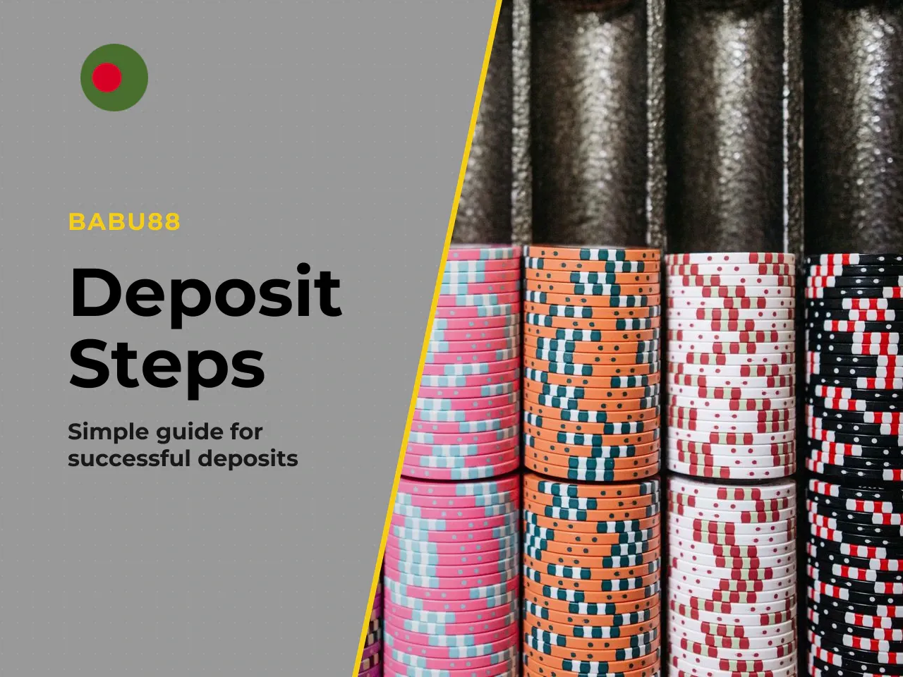 What to Do Next. Before depositing any amount, take three steps. **(1)** Verify your account fully — upload your Bangladeshi NID and confirm your phone number. **(2)** Choose the bonus type that match
