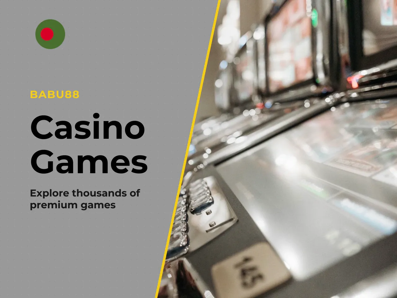 Casino Games and Gaming Sections in the App. The casino side of the Babu88 app features games from 30+ providers, organized into clear categories: **Slots** include classic, video, Megaways, and jackp