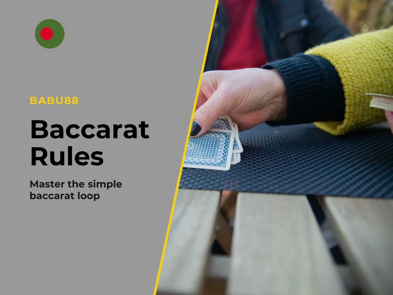 How baccarat game works at an online casino. The core loop is refreshingly simple. A dealer — either a live person on camera or an RNG algorithm — deals two cards each to the Player hand and the Banke